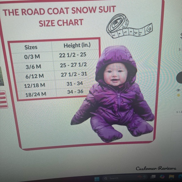 OneKid The Road Coat snowsuit Purple 6-12Mths - Picture 5 of 9